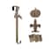 Haute Decor Rubbed Bronze Adjustable Wreath Hanger with Seasonal Icons